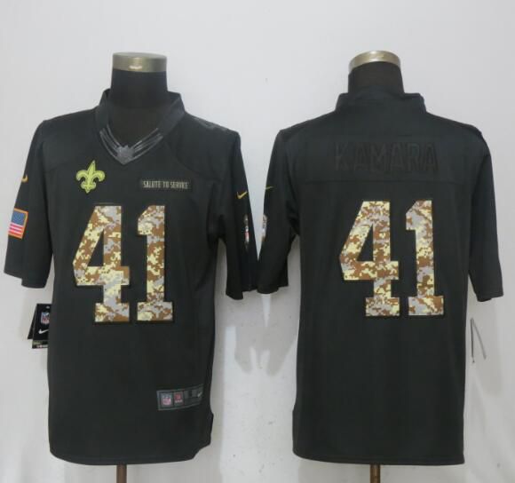 Men New Orleans Saints #41 Kamara Anthracite Salute To Service New Nike Limited NFL Jerseys->new orleans saints->NFL Jersey